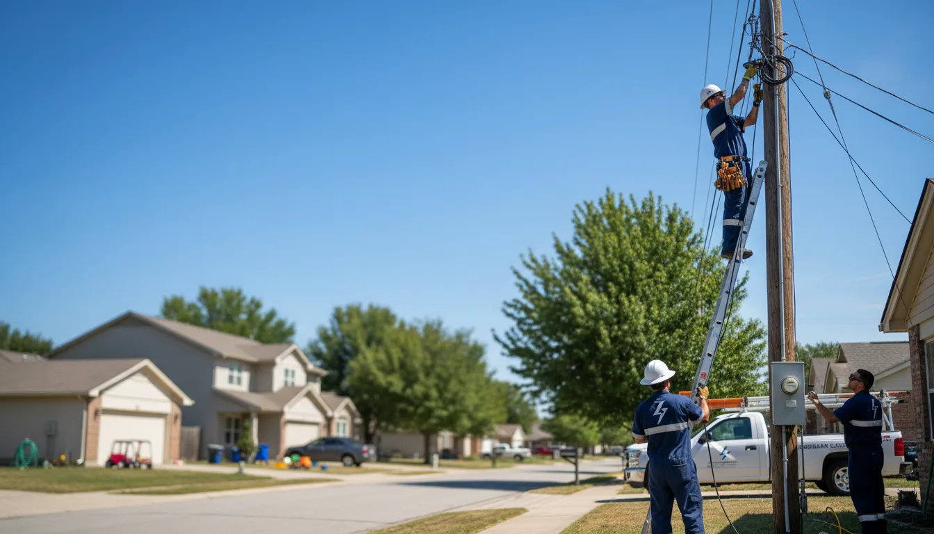 Residential electrician providing installation services in Fort Ransom, ND